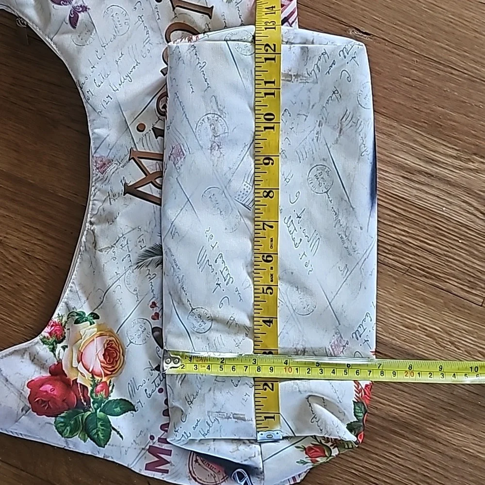 Miami Beach Vacation Postcard Print Zippered Shoulder Bag NWOT - Picture 10 of 12